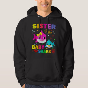 Sister Shark Sister Shark Family Mother's Day  Hoodie