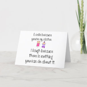 sister smile holiday card