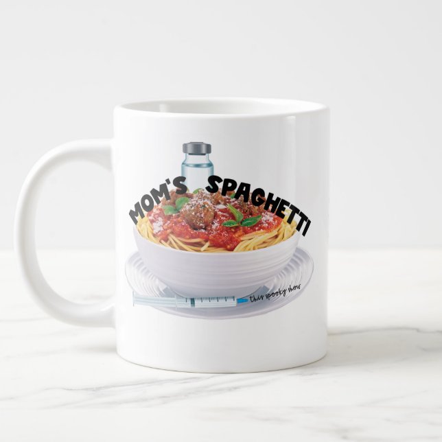 Sister Spaghetti Large Coffee Mug (Left)