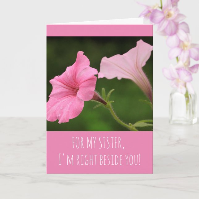 Sister Support Cancer/Serious Illness Card (Orchid)