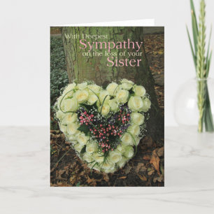 Sister Sympthy card with Roses