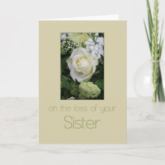 Sister Sympthy card with Roses