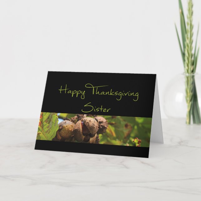 Sister Thanksgiving Card (Front)