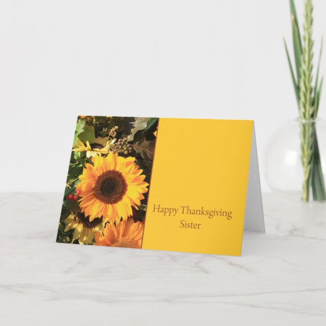 Sister Thanksgiving Card (Front)