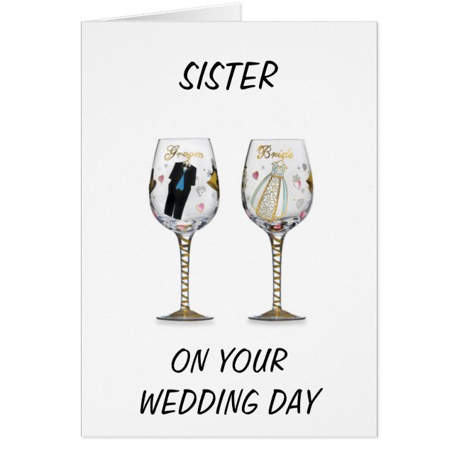 SISTER-WEDDING WISHES FOR YOU BOTH (Front)