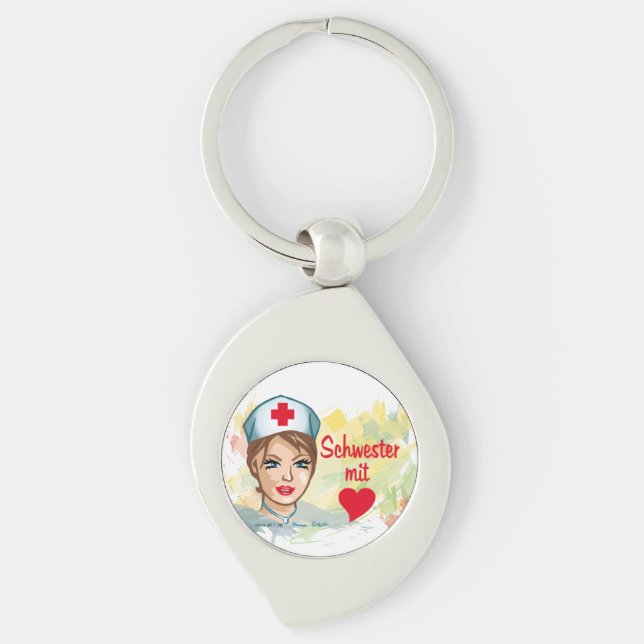 sister with heart keychain (Front)