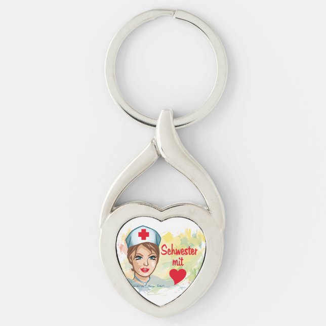 sister with heart keychain (Front)