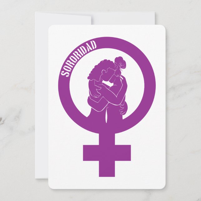 Sisterhood Flat Greeting Card (Front)