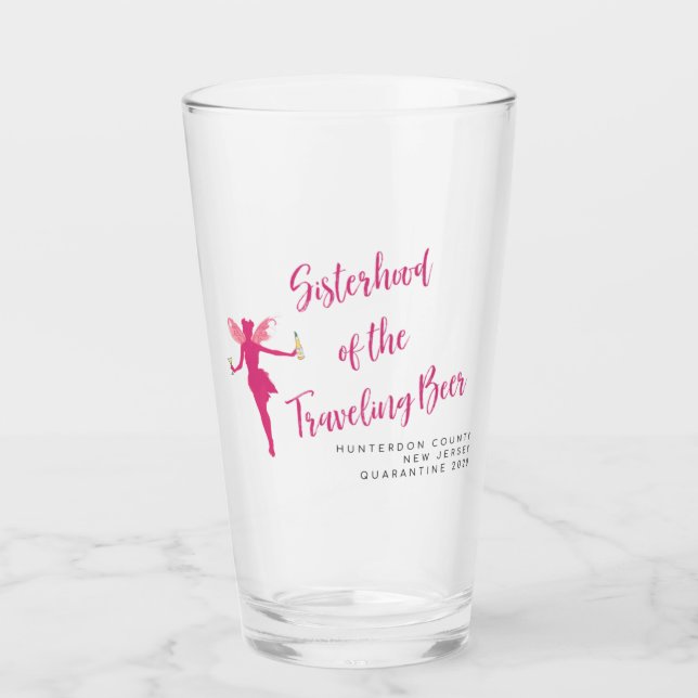 Sisterhood of the Traveling Beer - Hunterdon, NJ Glass (Front)