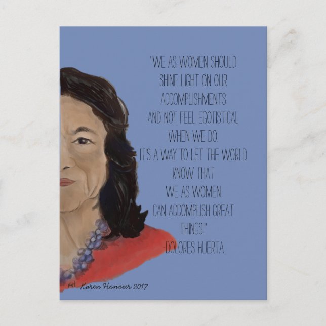 Sisterhood postcard- Dolores Postcard (Front)