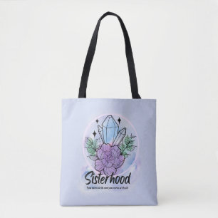 Sisterhood Spells: Empowering Witchy Design Tote Bag