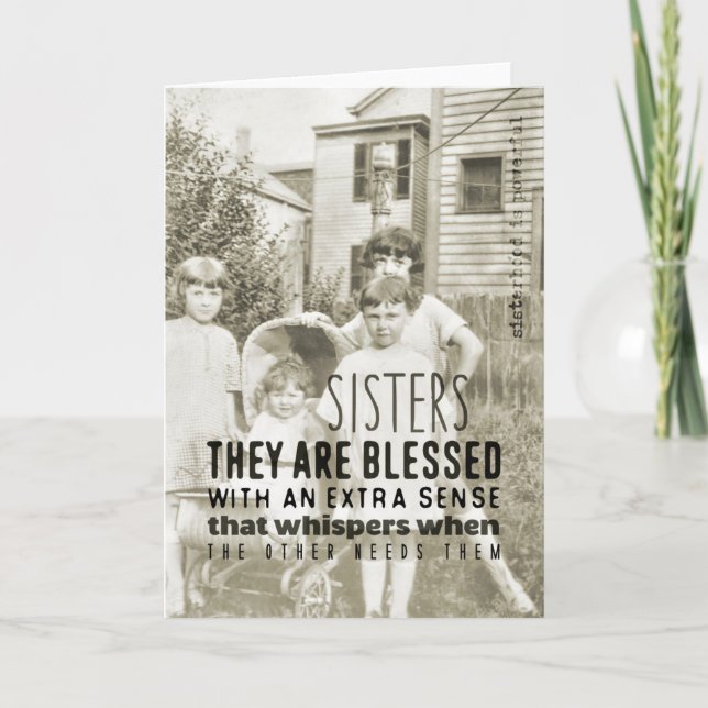 SISTERLY LOVE Greeting Card (Front)