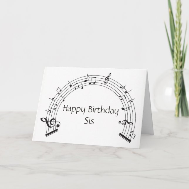 ***SISTERLY LOVE*** TO YOU ON YOUR BIRTHDAY CARD (Front)