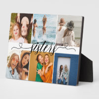 Sisters 6 Photo Collage Personalized Cute Gifts