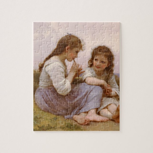 Sisters and Flute Music by Bouguereau Jigsaw Puzzle (Vertical)