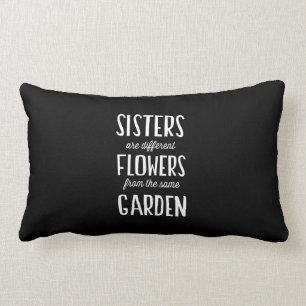 Sisters are Flowers Lumbar Pillow