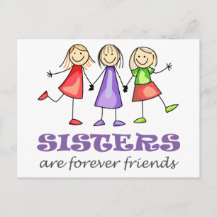 Sisters are Forever Postcard