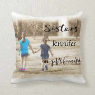 Sister's Are Gifts from God Throw Pillow