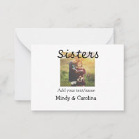 Sisters besties BFF add photo name title family te