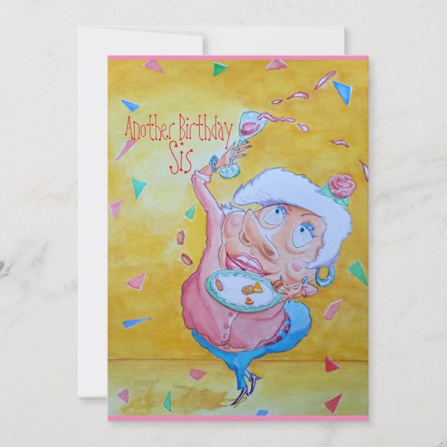 Sister's birthday celebration card (Front)