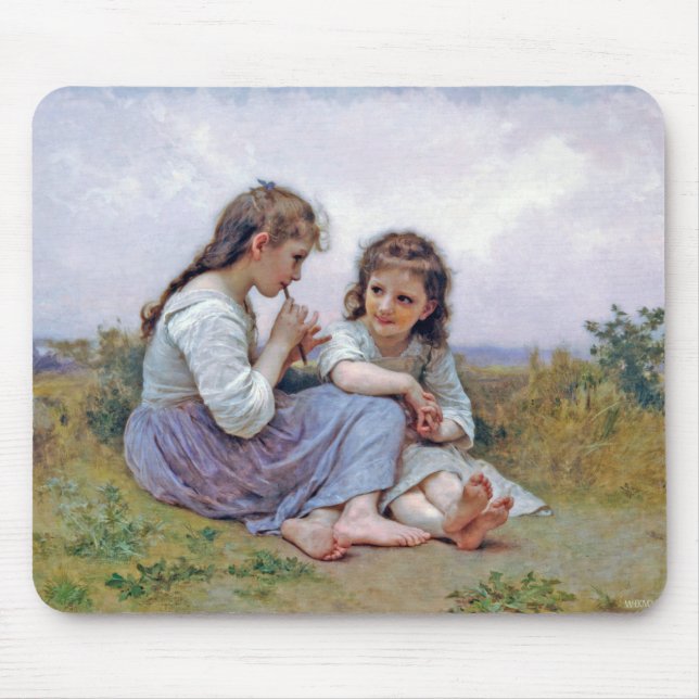 Sisters, Bouguereau Mouse Pad (Front)