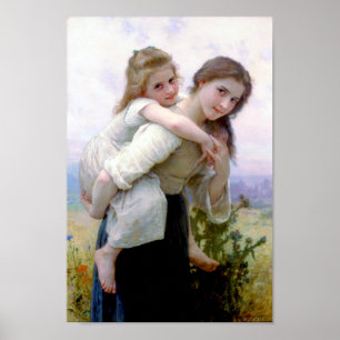 Sisters, Bouguereau Poster
