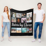 Sisters By Choice Photo Collage Personalized BFF Fleece Blanket<br><div class="desc">Introducing our Sisters By Choice Photo Collage Personalized BFF Throw Pillow, the ultimate tribute to the unbreakable bond of friendship. This one-of-a-kind throw pillow is not just a decoration; it's a heartfelt expression of the special connection you share with your closest friend. Crafted with love and care, this pillow is...</div>