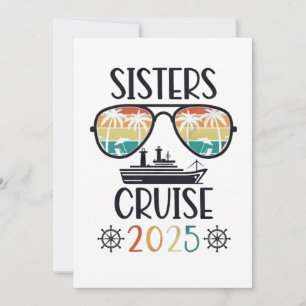 Sisters Cruise 2025 Family Matching Trip Thank You Card