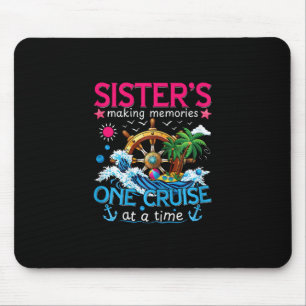 Sisters Cruise Shirts Sister Cruising Vacation Tri Mouse Pad