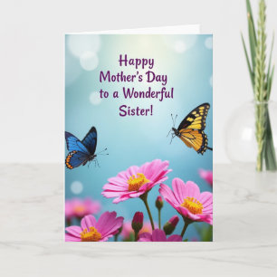 Sisters Day Butterfly Card