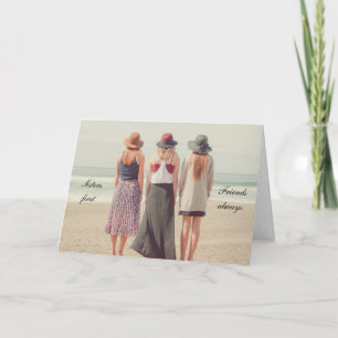 Sisters first, friends always...greeting card