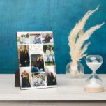 Sisters Forever Friends Collage Custom Quote Photo Plaque<br><div class="desc">Chic customizable collage photo plaque for your sister. Add 9 of your favourite sibling photos and order this unique custom gift for your sweet sister as a birthday gift of friendship. A sentimental personalized photograph keepsake that reads Sisters are Forever Friends.</div>