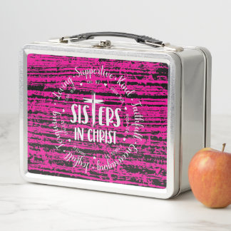 Sisters in Christ Metal Lunch Box