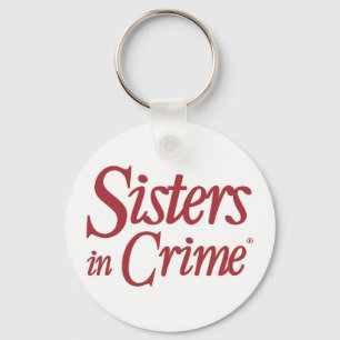 Sisters in Crime Keychain, Basic Button Keychain