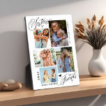 Sisters Make The Best Friends Photo Collage  Plaque<br><div class="desc">Sisters Make The Best Friends photo collage keepsake features 5 photos,  typography script '' Sisters make the best friends'' in trendy lettering,  names and year. Perfect personalized gift for sisters.</div>
