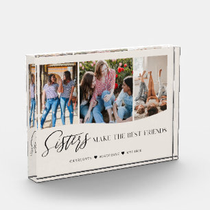 Sisters Make The Best Friends Photo Keepsake Cream