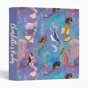 Sisters of the Sea Ocean Pattern Binder