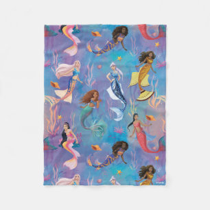 Sisters of the Sea Ocean Pattern Fleece Blanket