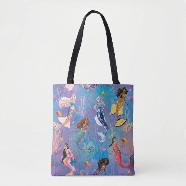 Sisters of the Sea Ocean Pattern Tote Bag (Front)