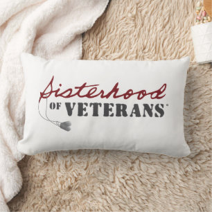Sisters of Veterans Military Pride Design Lumbar Pillow