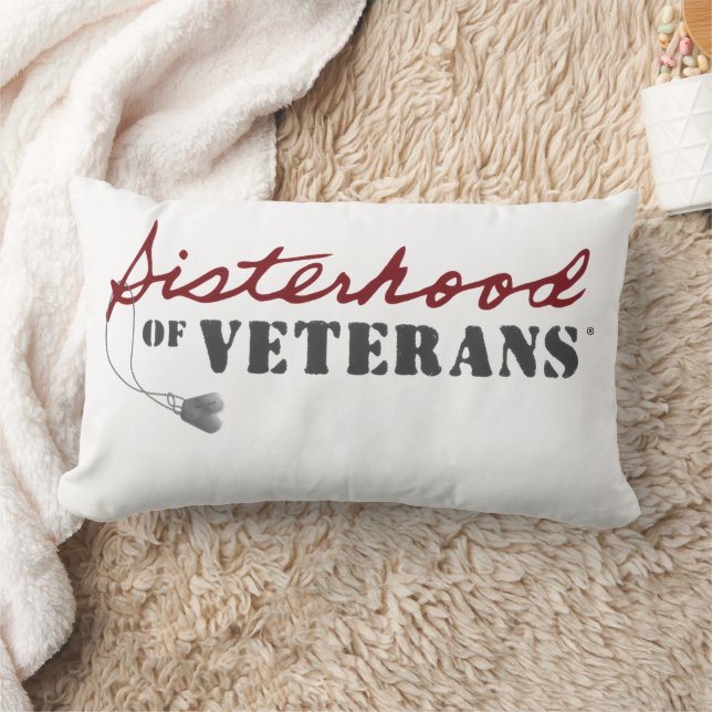 Sisters of Veterans Military Pride Design Lumbar Pillow (Blanket)