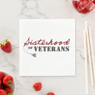 Sisters of Veterans Military Pride Design Napkin