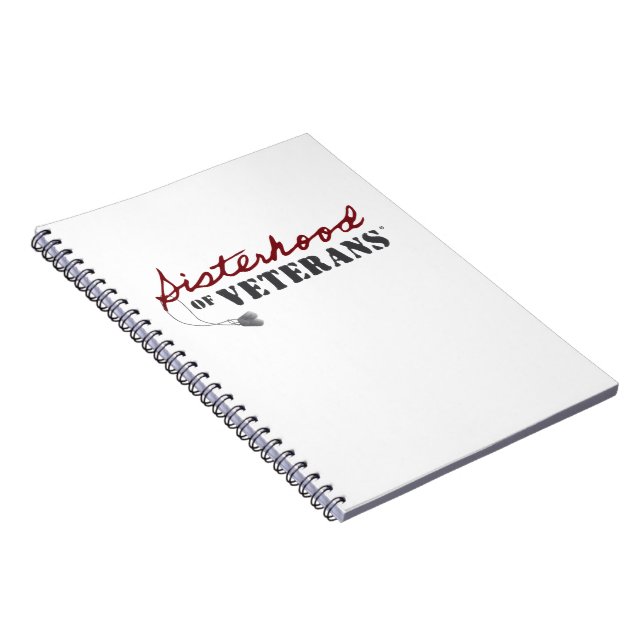 Sisters of Veterans Military Pride Design Notebook (Right Side)