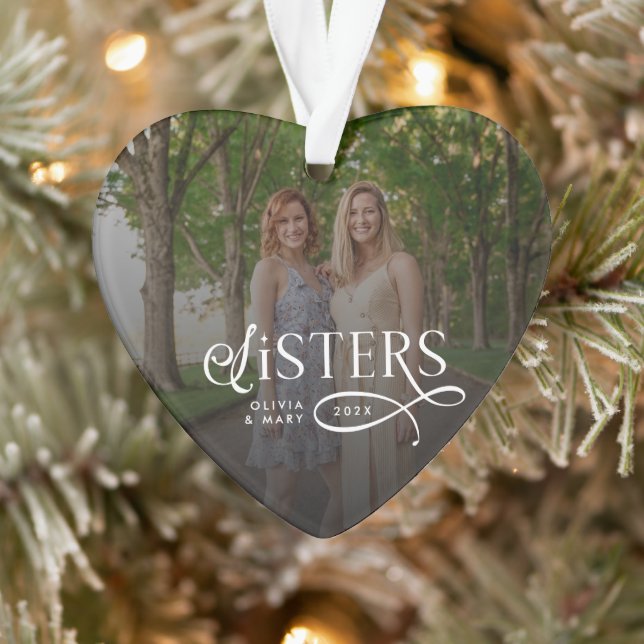 Sisters Photo Personalized Monogram Gifts (Arbre)