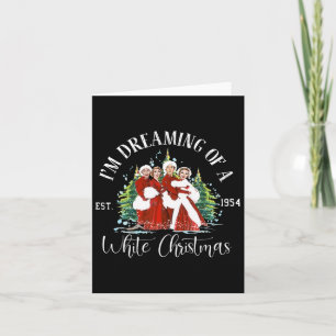 Sisters Pyjamas Holiday Xmas Snow White Christmas Card