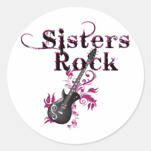 Sisters Rock Classic Round Sticker (Front)