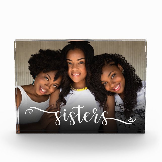 Sisters Script Photo Block (Front)