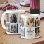 Sisters Script Quote Hot Pink Heart Photo Collage Coffee Mug<br><div class="desc">Start your mornings with a reminder of sisterly love with the "Sisters Script Quote Hot Pink Heart Photo Collage Coffee Mug"! Featuring the sweet quote "Sisters are Different Flowers From the Same Garden" in elegant black script, topped with a hot pink heart, this mug can be personalized with your names...</div>