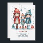 Sisters Three Christmas Birthday Invitation<br><div class="desc">A Christmas season birthday party invitation for three sisters. (Image by Pix). The card is easy to customize with your wording, font and font colour. Not exactly what you're looking for? All our products can be custom designed to meet your needs at no extra charge. Simply contact us at askcottonlamb@gmail.com....</div>