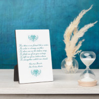 Sisters Vintage Poem by C. Rosetti in blue ink